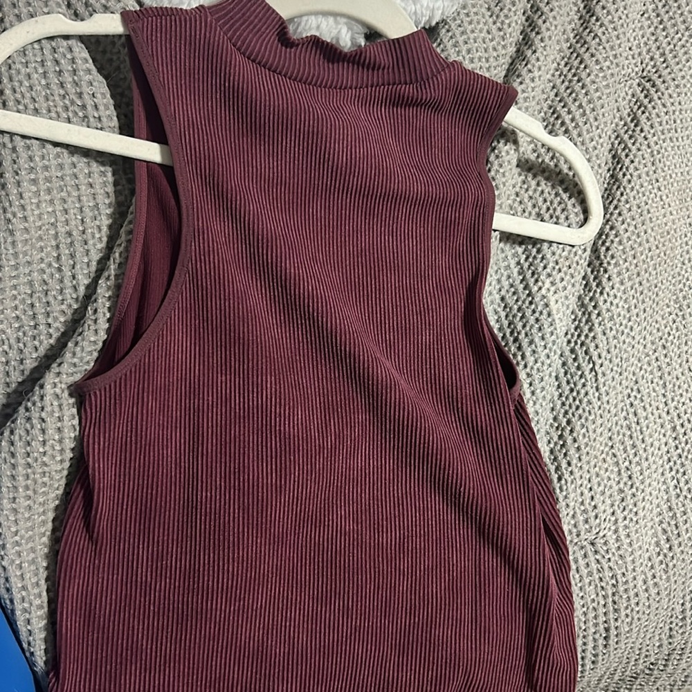 Purple crop top